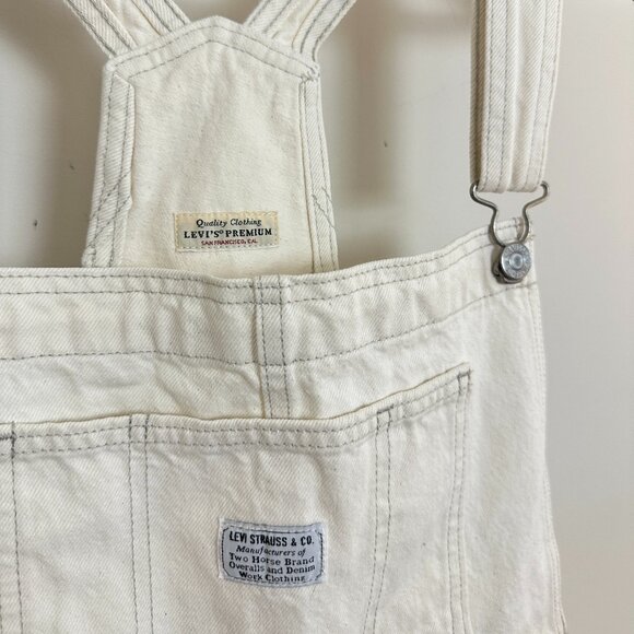 LEVI'S Denim Utility Shortalls in Wash Truth Slip Size Medium - Picture 5 of 11